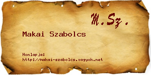 Makai Szabolcs névjegykártya